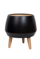 Style In Form Planter SIF Circa Pot Black AGW-006