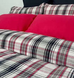 Cuddle Down Duvet Cover Cuddledown Spencer King Flannel w / pillow cases