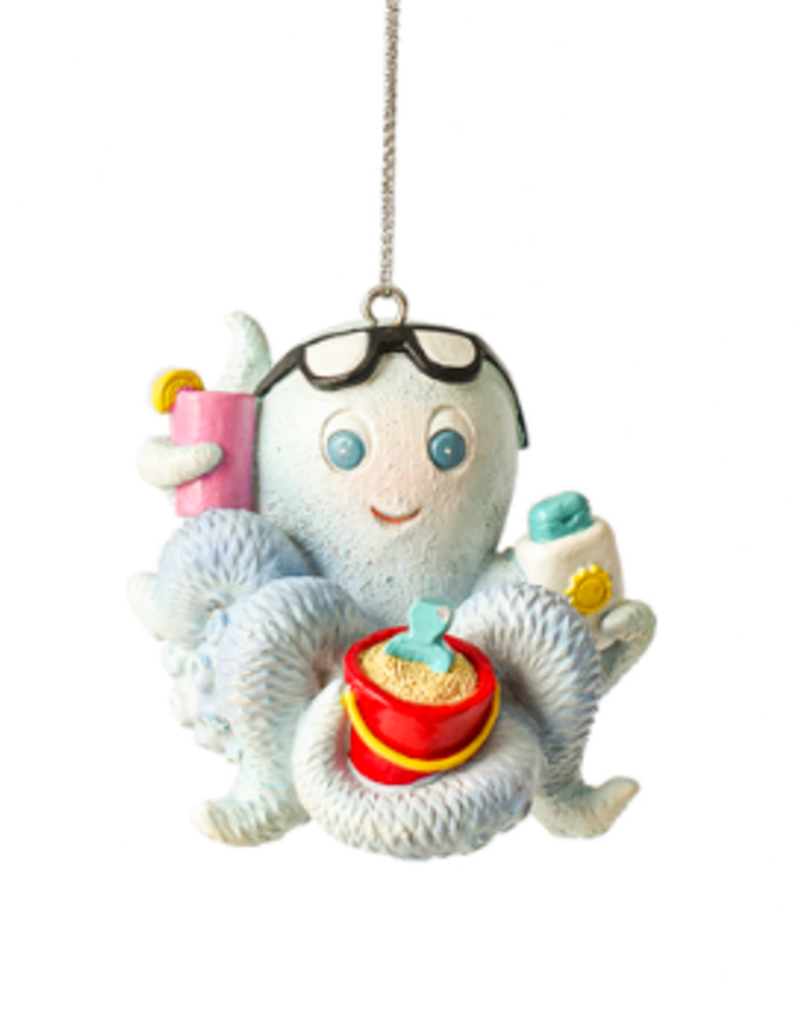 Xmas Ganz Ornament Octopus W/Drinks MX179822