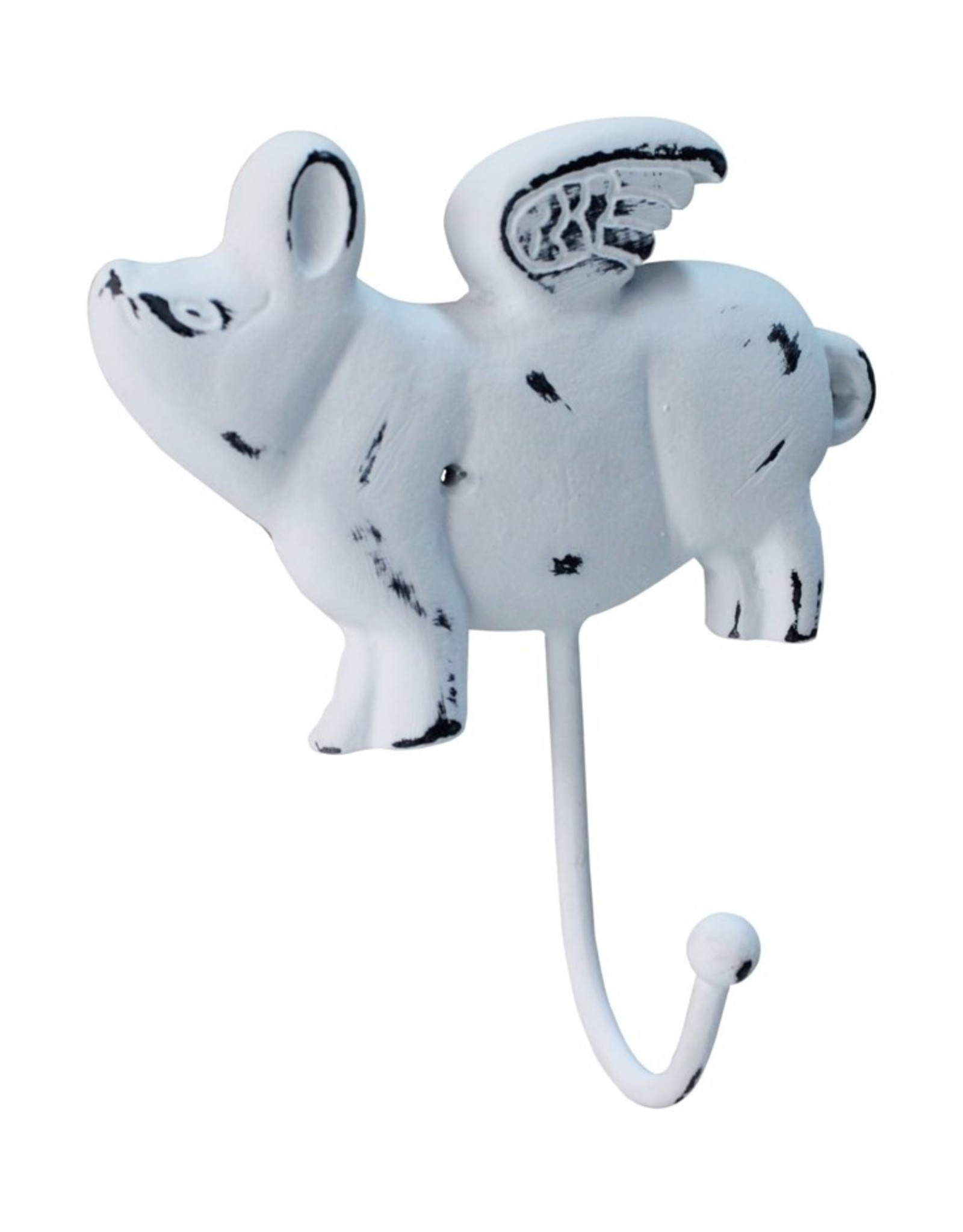 Hook NACH Flying Pig Iron Distressed White