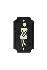 Signs NACH Toilet Cast Iron Twisted Woman White