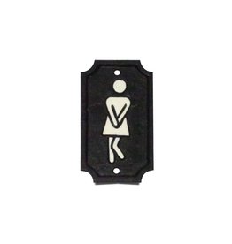 Signs NACH Toilet Cast Iron Twisted Woman White