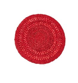 Placemat Harman Loire Woven Round Red