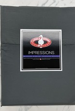 Cuddle Down Sheets Cuddledown Impressions 500 Queen Flat Charcoal ( 94 )
