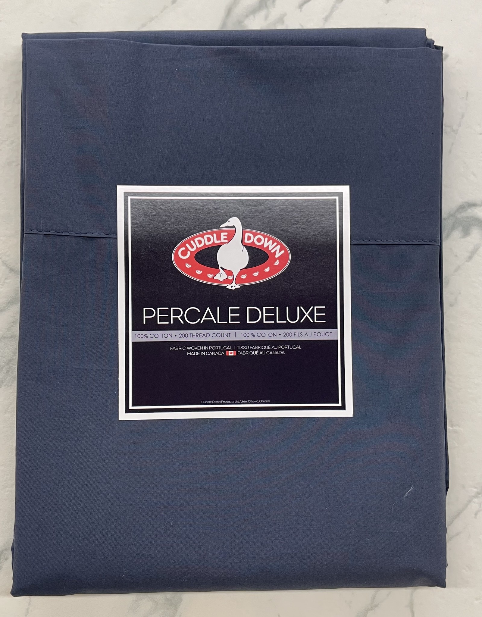 Cuddle Down Sheets Cuddledown Percale Deluxe Queen Fitted Marine ( 49 )