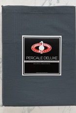 Cuddle Down Pillow Cases Cuddledown Percale Deluxe Queen ( Pair ) Slate ( 92 )