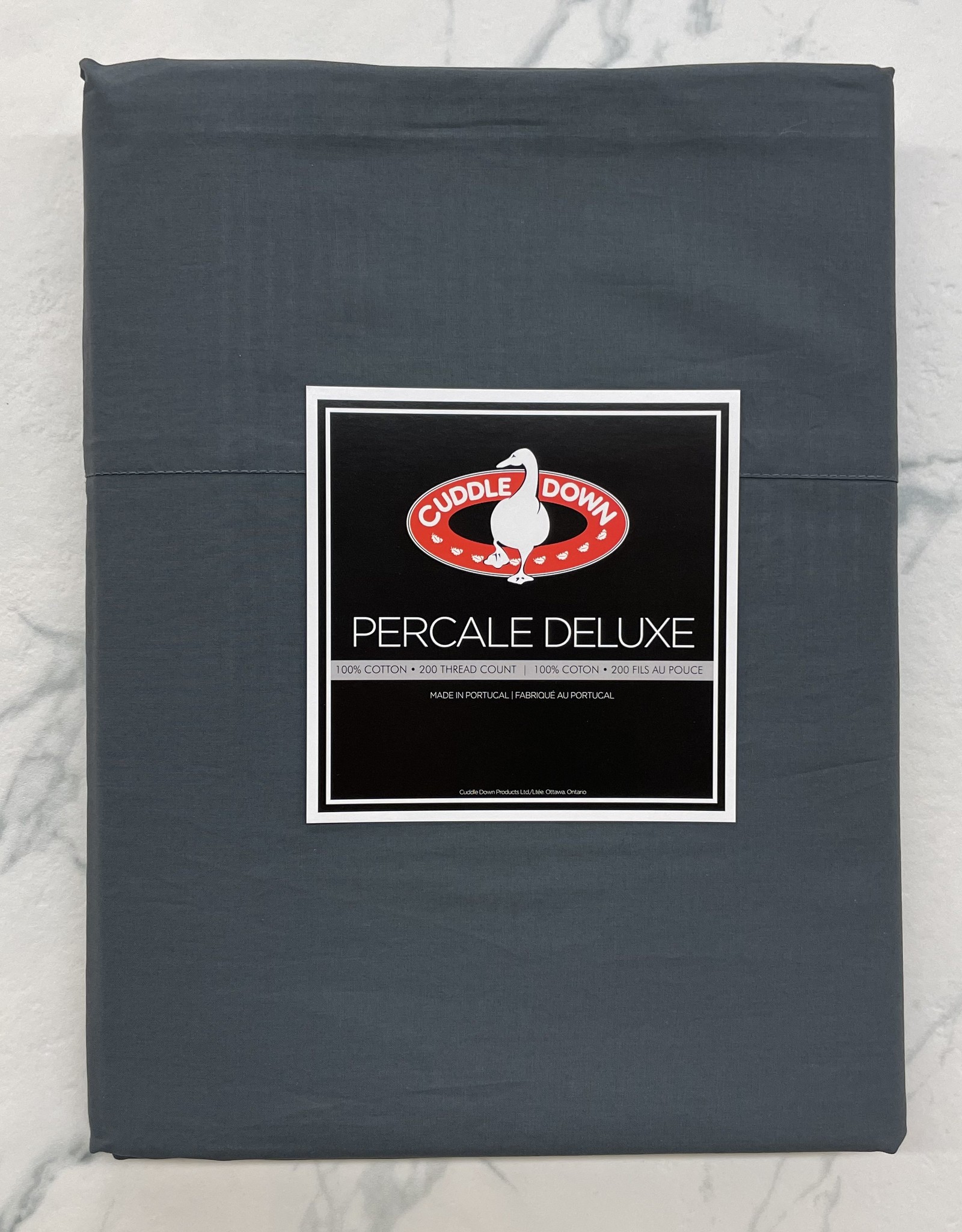 Cuddle Down Pillow Cases Cuddledown Percale Deluxe Queen ( Pair ) Slate ( 92 )