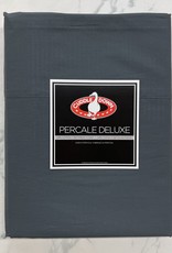 Cuddle Down Sheets Cuddledown Percale Deluxe Queen Flat Slate ( 92 )