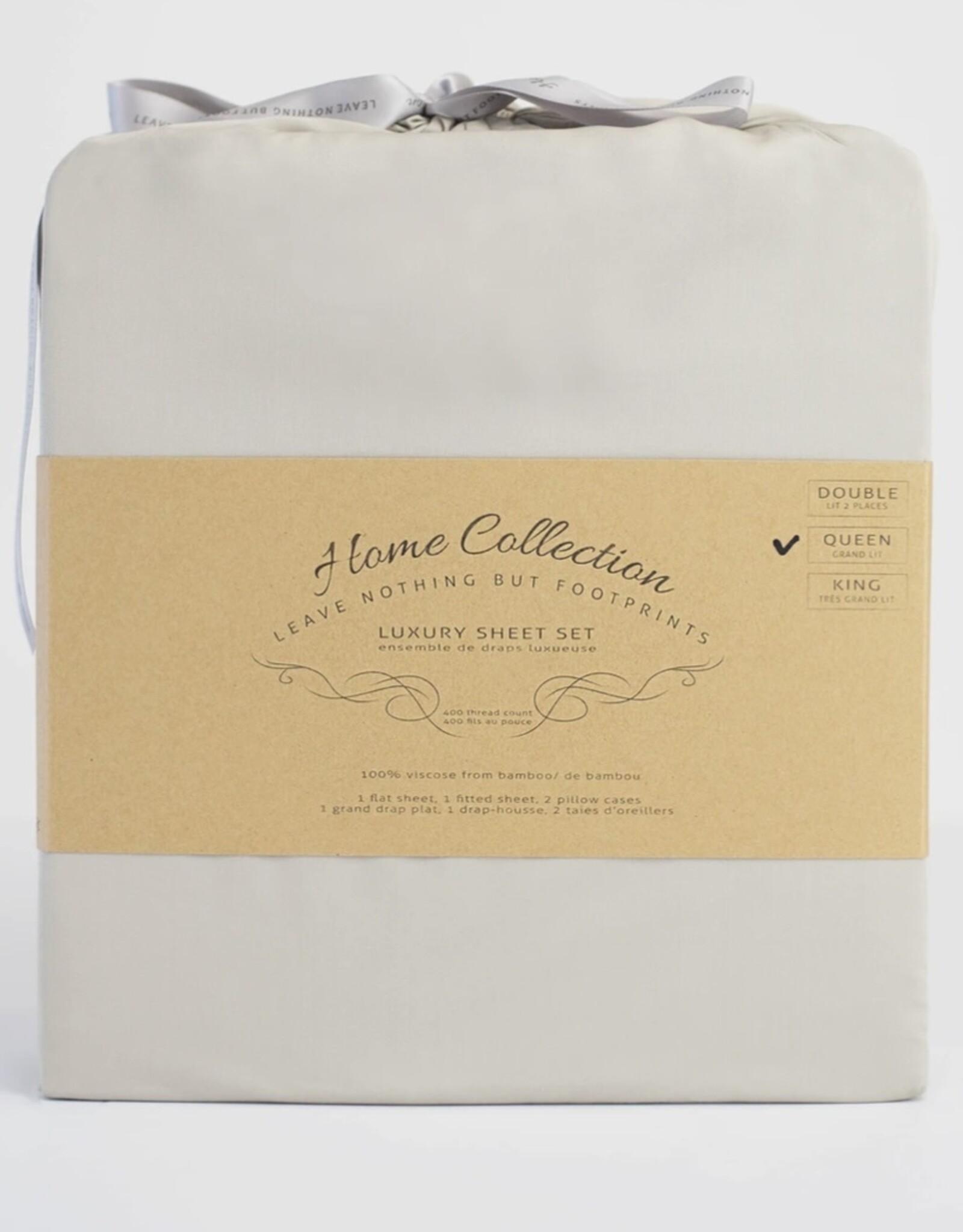 Sheets Set Terrera Bamboo Queen  warm Taupe