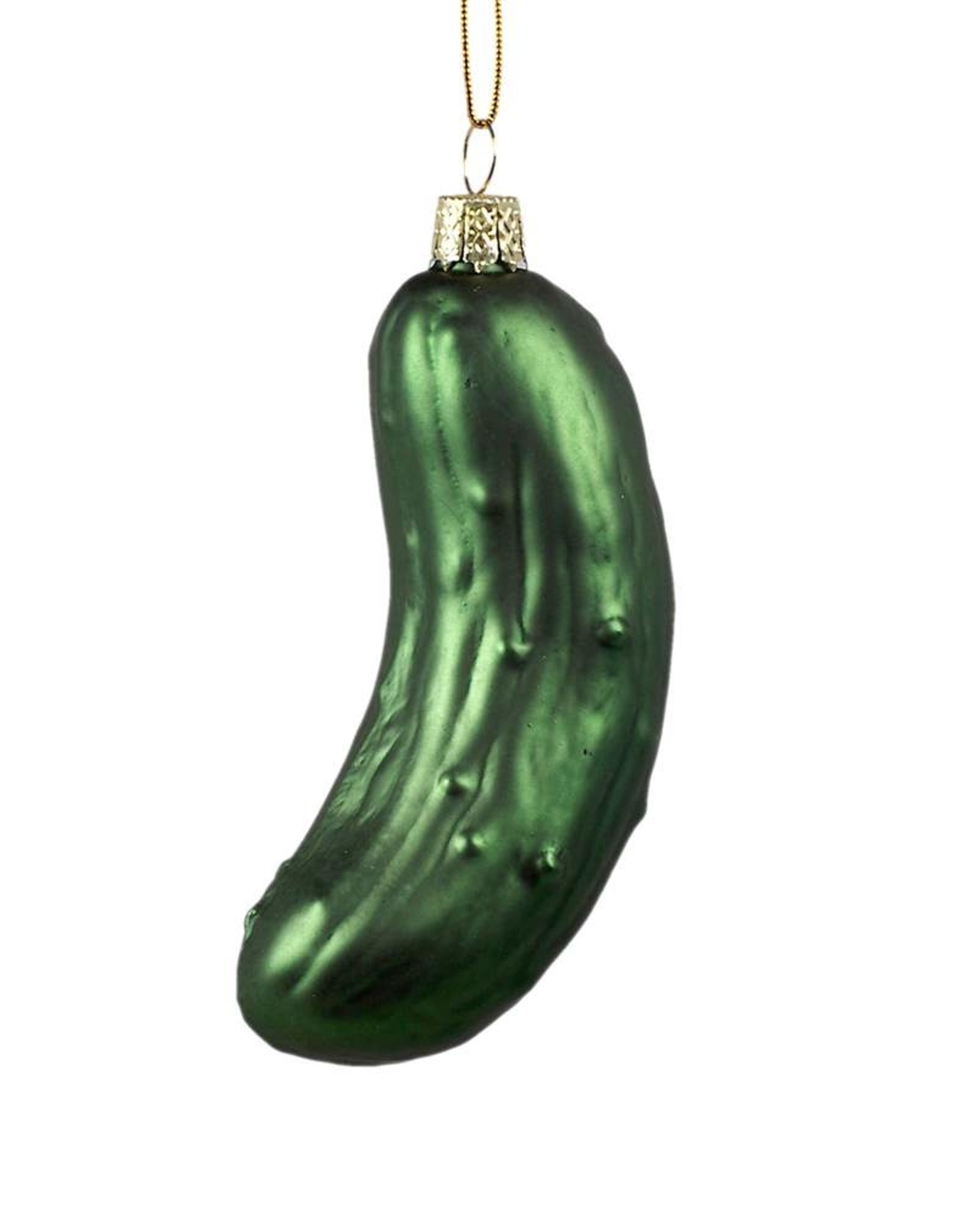 Xmas CT Glass Green Pickle M225