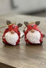 Xmas CT Red/White Gnome With Antlers 2” W1614