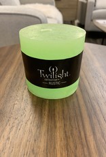 Candle OCD Rustic Pillar Lime 3”x 3”