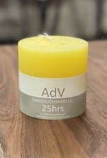 Candle PC Pillar Yellow 3D x 3