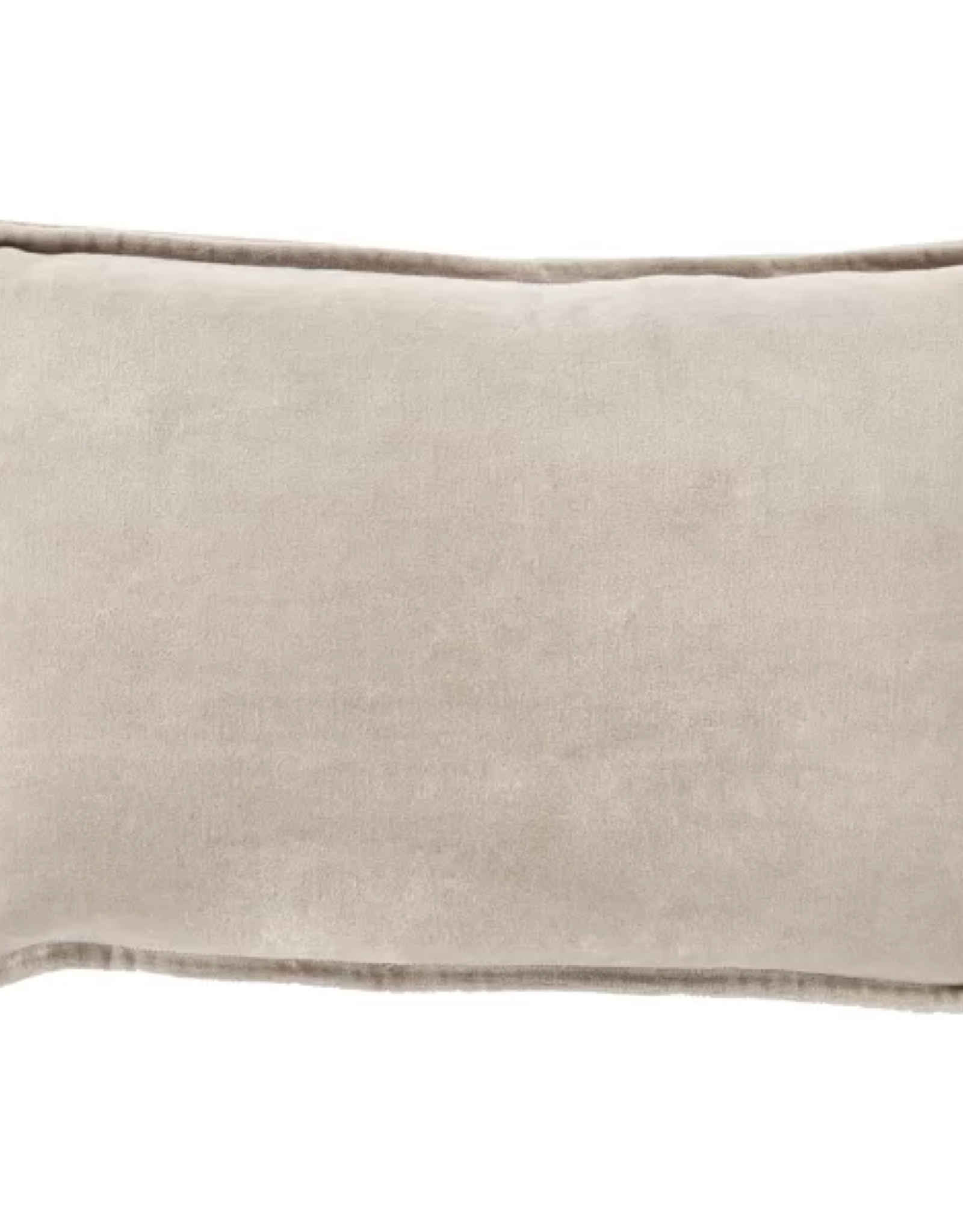 Daniadown Cushions Daniadown Dutch Velvet Taupe Deco 14 x22