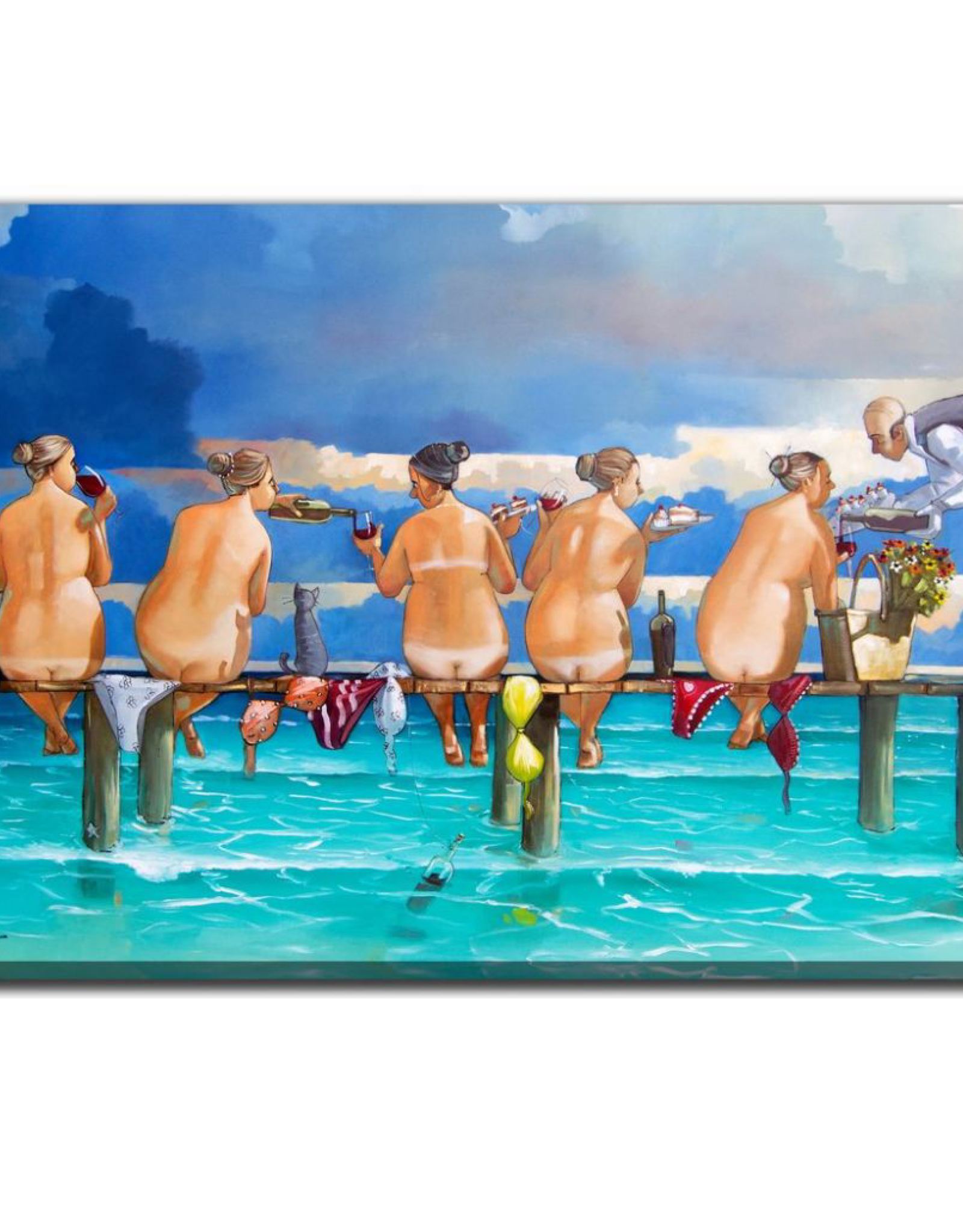 Streamline Art Wine On The Jetty l 22 x 28 D2350-2228