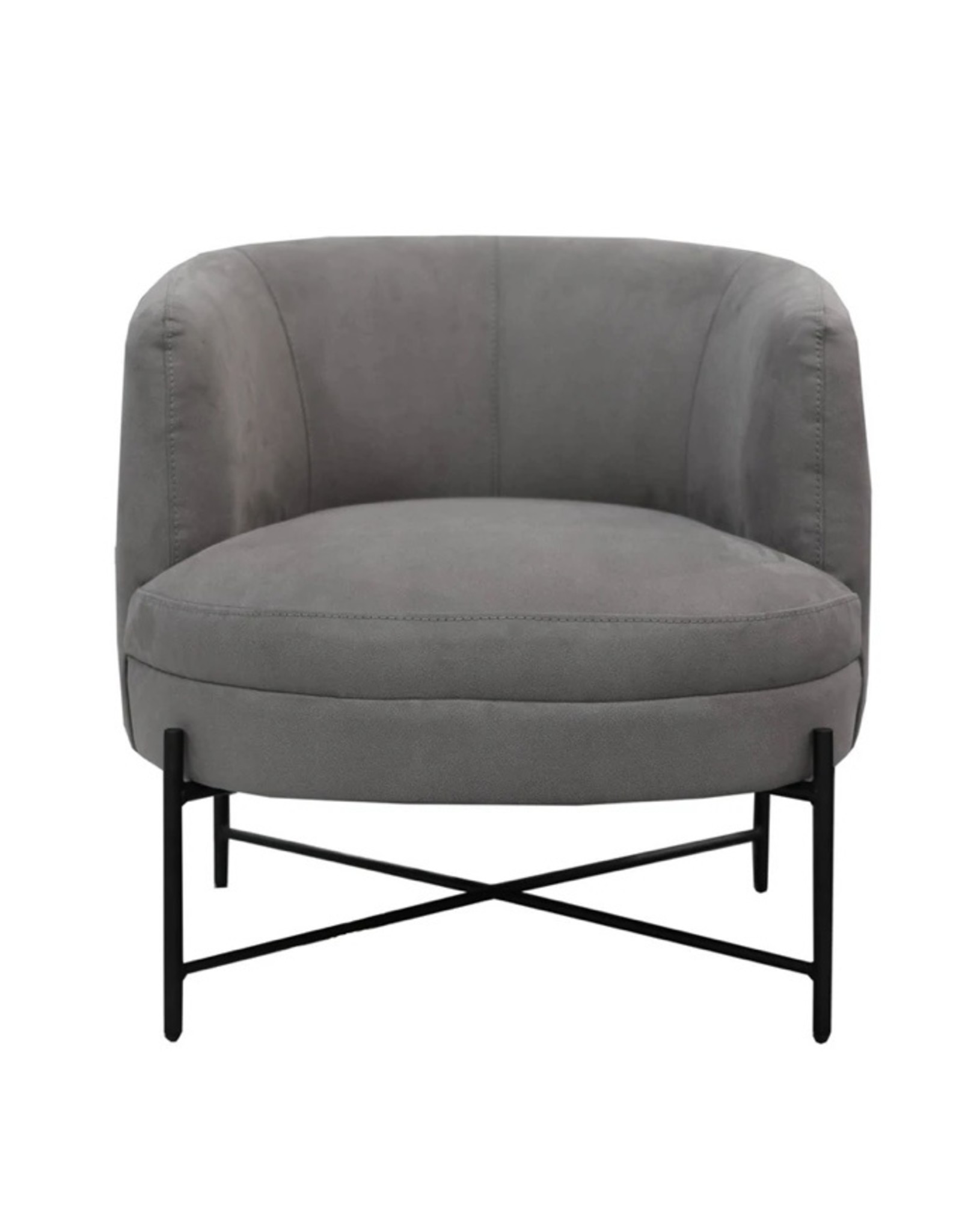 LH Imports LH Cami Club Chair Grey DAV012-MG
