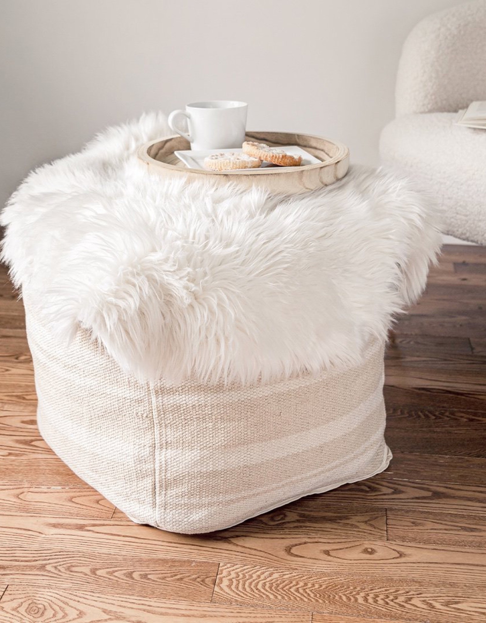 Style In Form SIF Pouf Barcelona Natural Stripe BAR-007