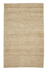 Rugs Viana Organza Hand Knotted Jute Bone White 5 x 8 ORG-58-BONE