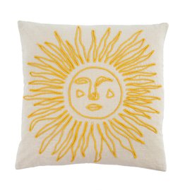 Indaba Cushions Indaba Sun Pillow Yellow 20 x 20 1-3963-C