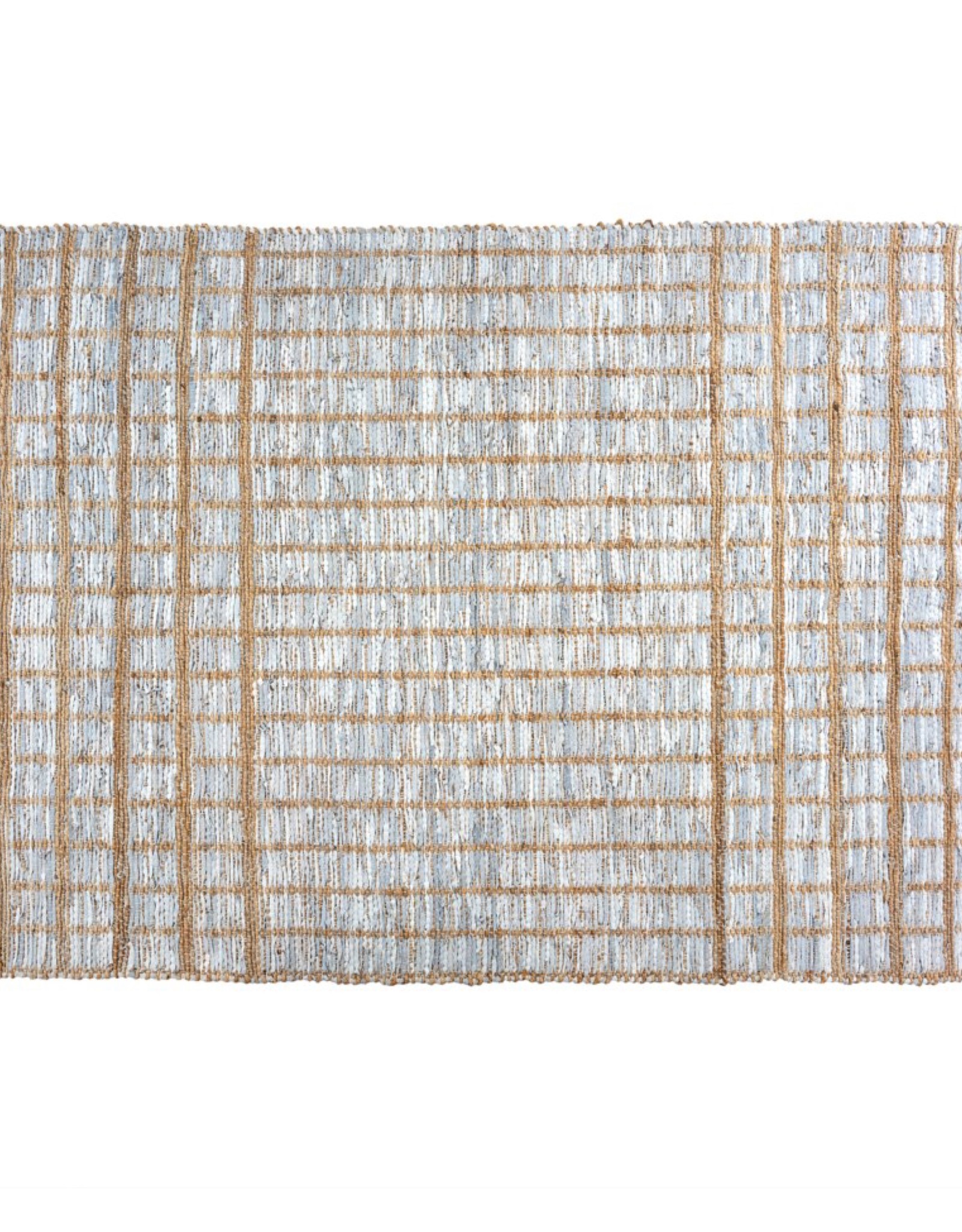 Indaba Rugs Indaba Trestle Leather/Jute Ice 5 x 7 1-4568