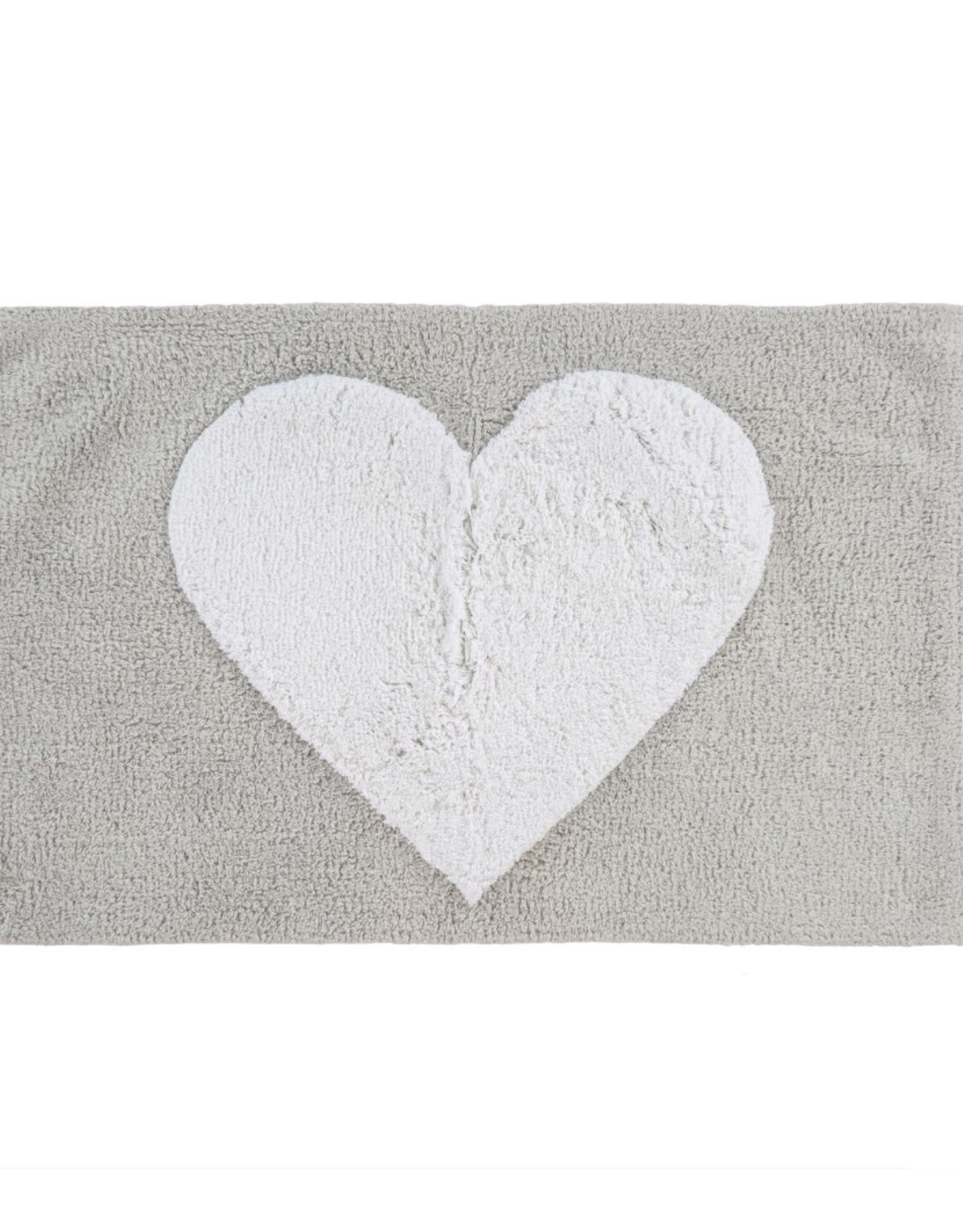 Indaba Bath Mat Indaba Heart Grey/White 1-4092