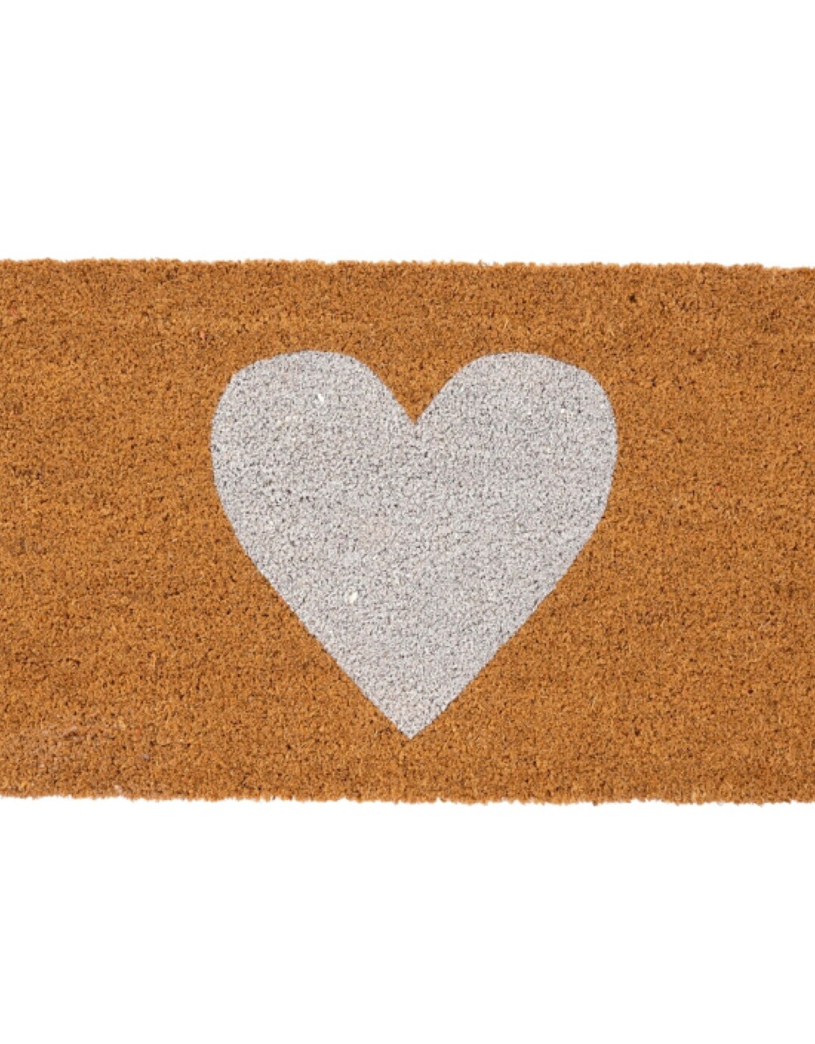 Indaba Doormat Indaba White Heart 1-5249