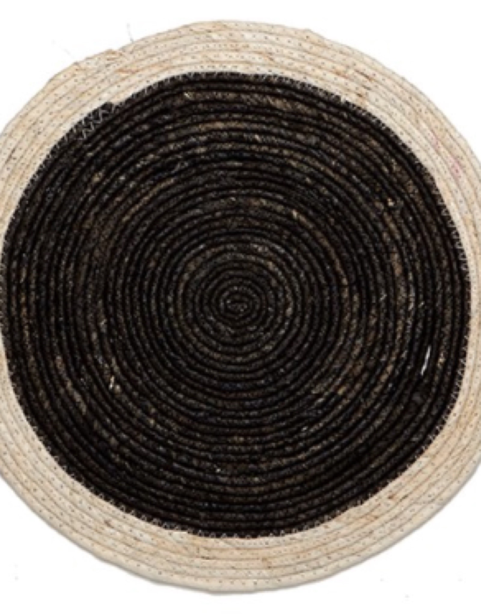 Placemat Harman Natural Woven Round Black 1869707