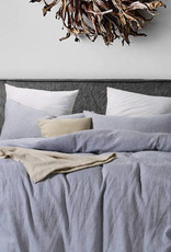 Daniadown Duvet Cover Daniadown  Linen Blue Heather Queen w / Pillow Cases