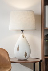 Lamp T&T Whitewash Tabletop Resin 24”H 960077A