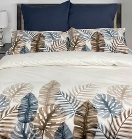 Cuddle Down Duvet Cover Cuddledown Palm Leaves King w / Pillow Cases**