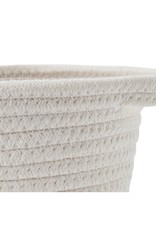 Cathay Basket Cathay Grey Cotton Rope Oval 12” L 10-2544
