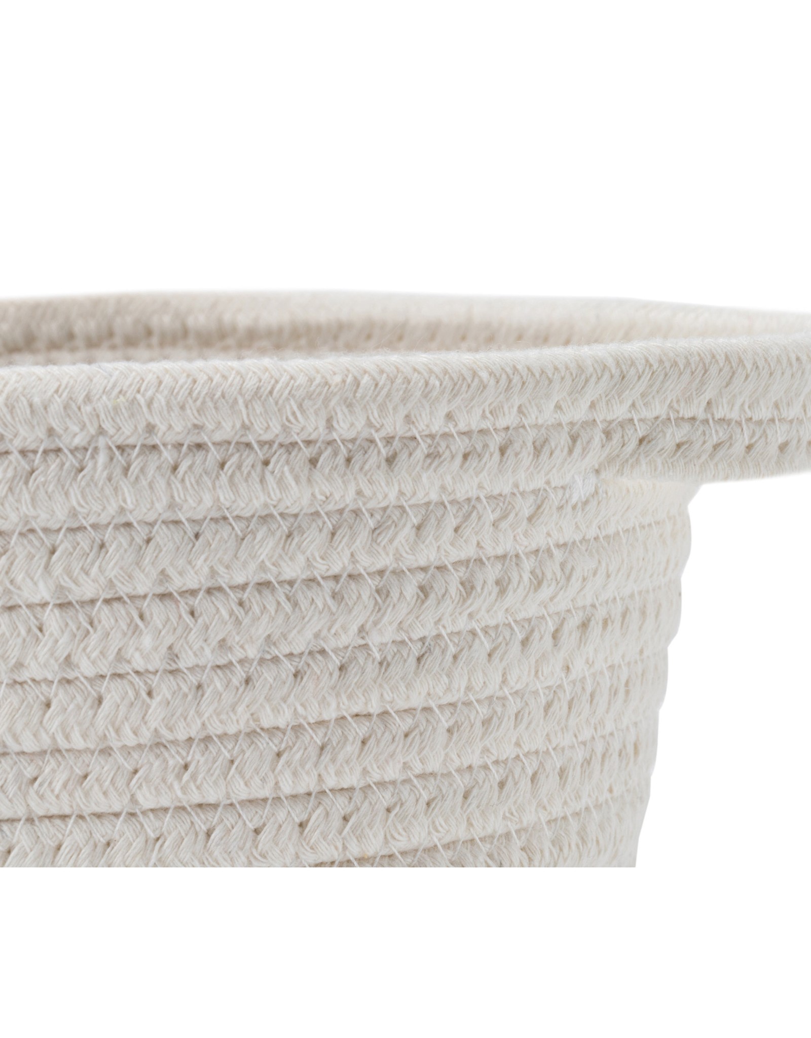 Cathay Basket Cathay Grey Cotton Rope Oval 12” L 10-2544