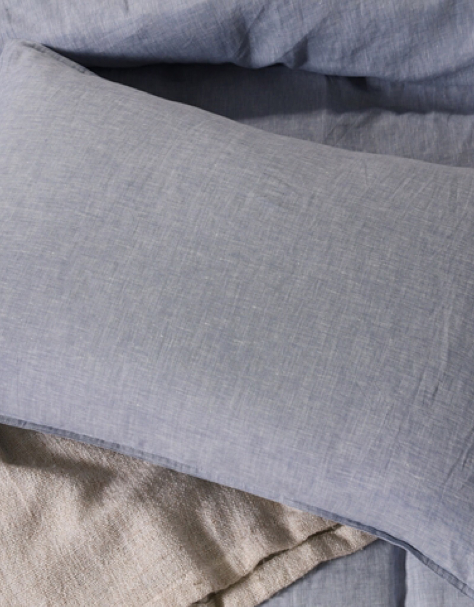 Daniadown Cushions Daniadown French Linen Blue Heather Deco 14 x 22