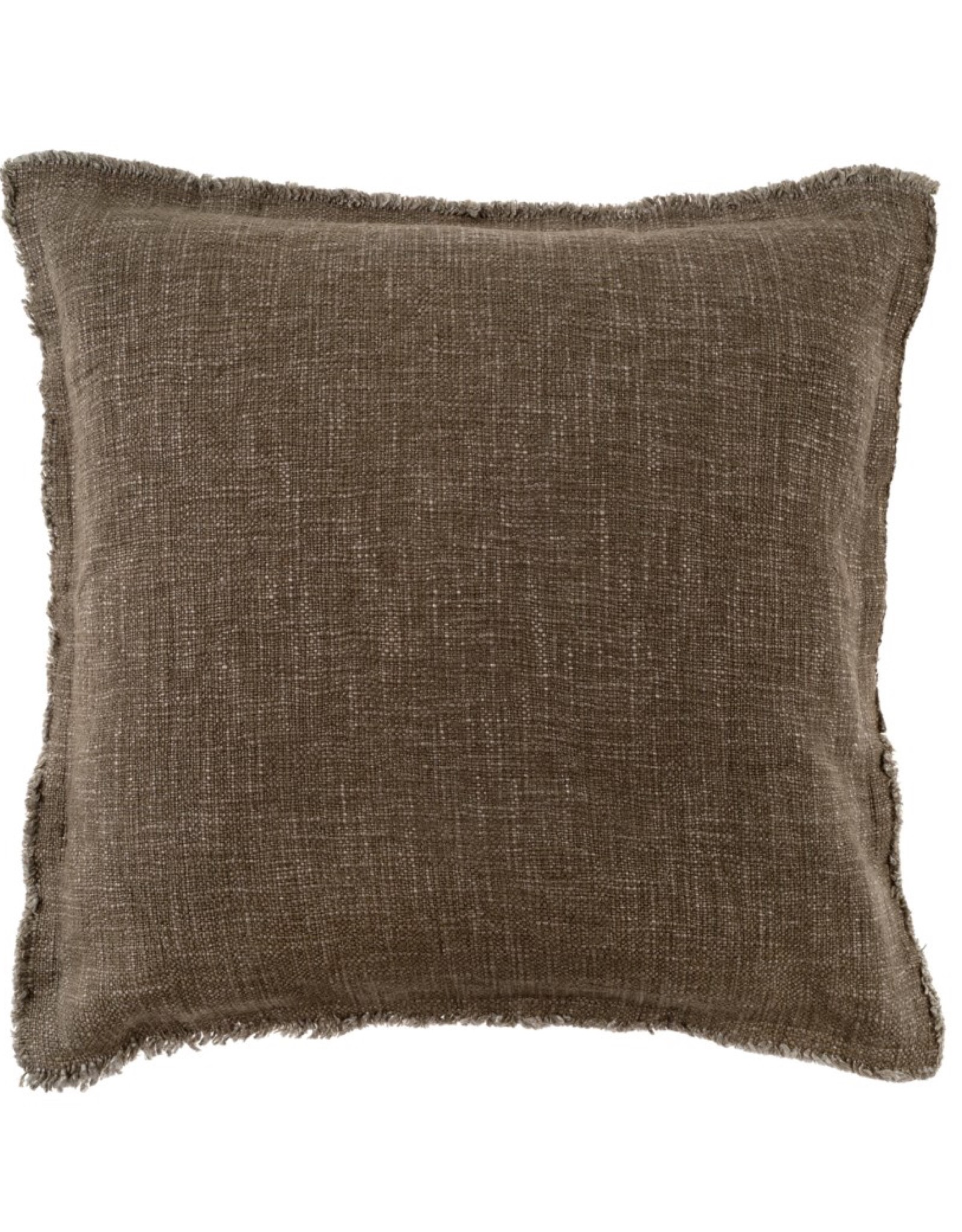 Indaba Cushions Indaba Selena Linen Dark Green 20 x 20 1-4932-C