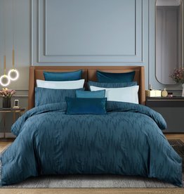 Daniadown Duvet Cover Daniadown Darian Teal King w / Pillow Cases