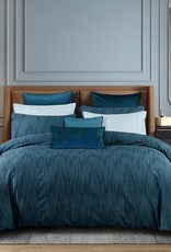 Daniadown Duvet Cover Daniadown Darian Teal Queen w / Pillow Cases