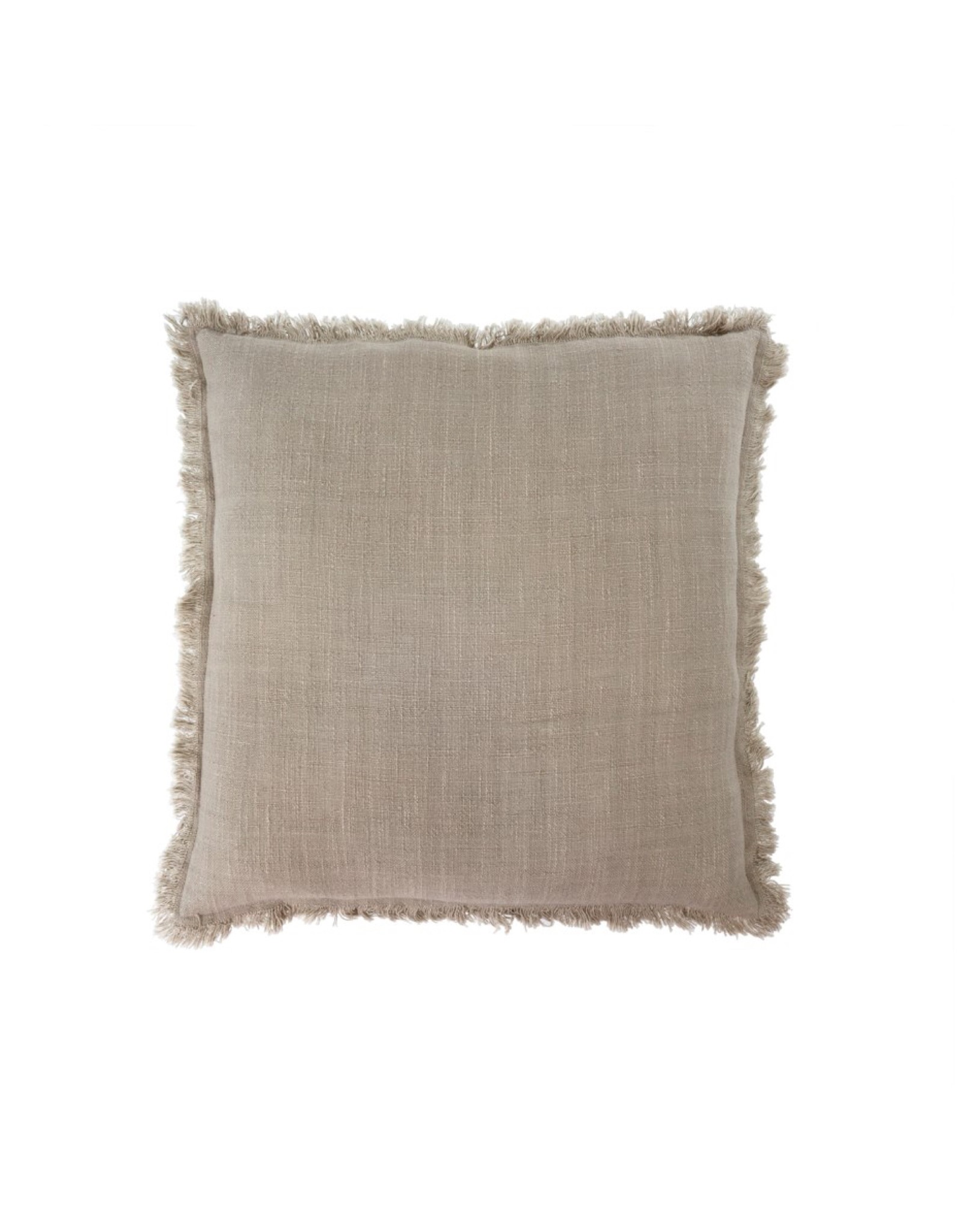 Indaba Cushions Indaba Frayed Edge Light Grey 20 x 20 1-3860-C