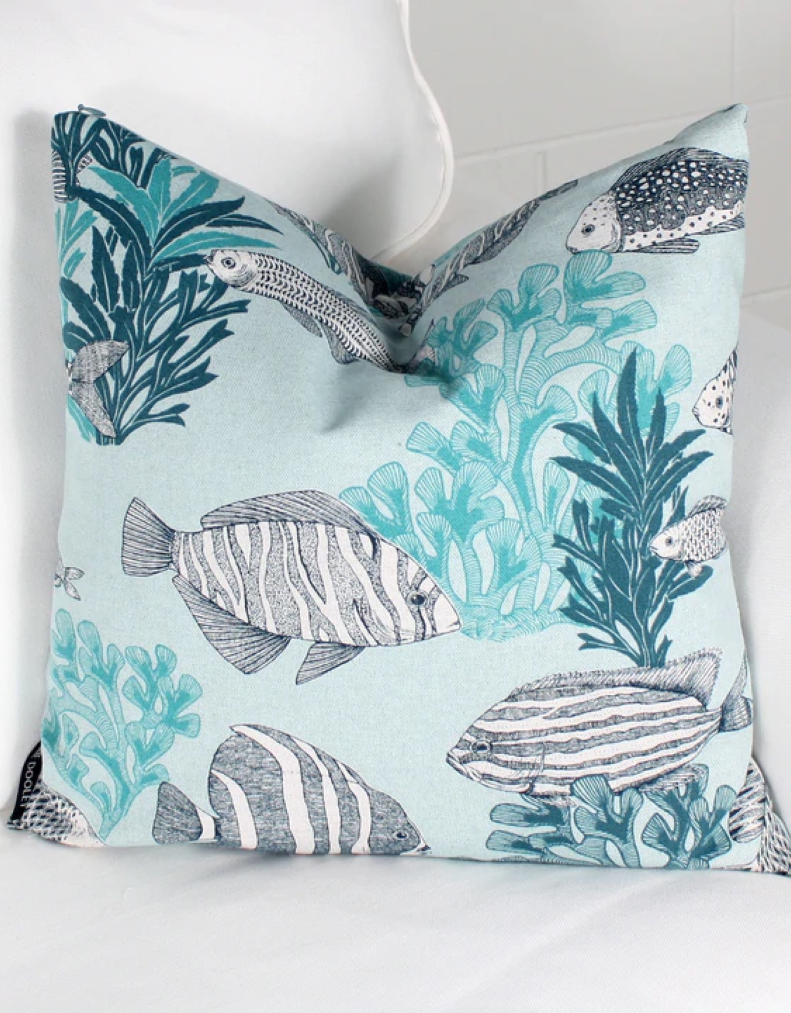 Marie Dooley Maison Cushions Marie Dooley Monette Fish 18 x 18