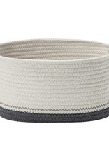 Cathay Basket Cathay Grey Cotton Rope Round 9 x 6” L 10-2549