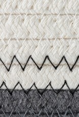 Cathay Basket Cathay Grey Cotton Rope Round 9 x 6” L 10-2549