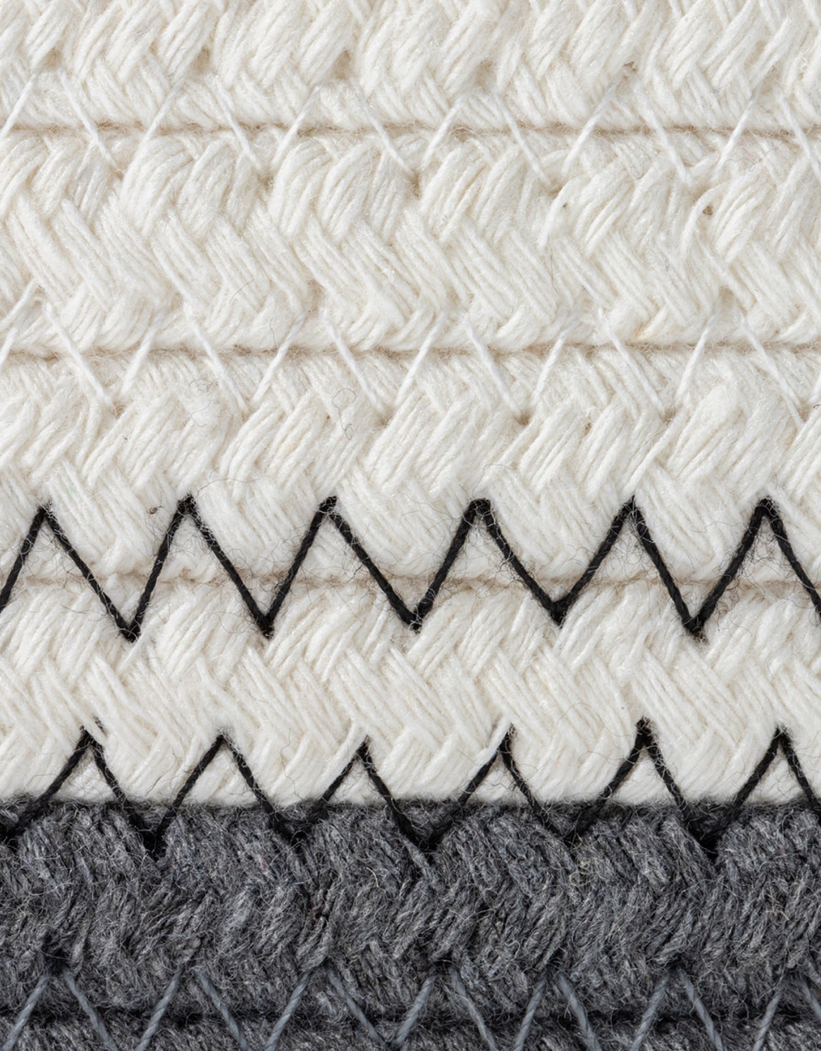 Cathay Basket Cathay Grey Cotton Rope Round 9 x 6” L 10-2549