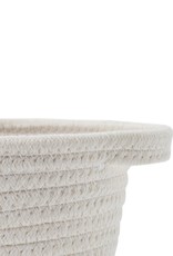 Cathay Basket Cathay Grey Cotton Rope Oval 14.5” L 10-2545