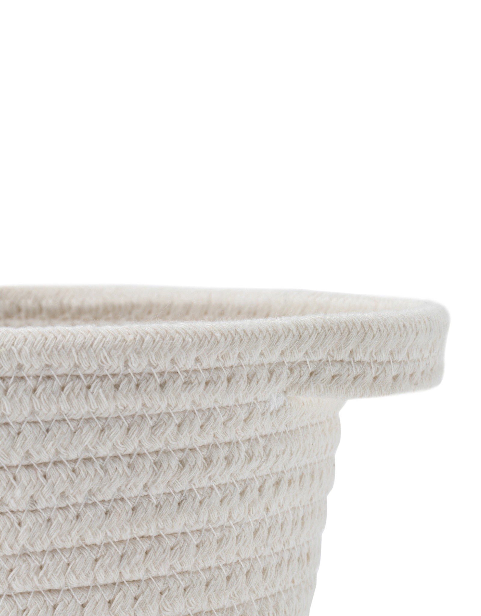 Cathay Basket Cathay Grey Cotton Rope Oval 14.5” L 10-2545