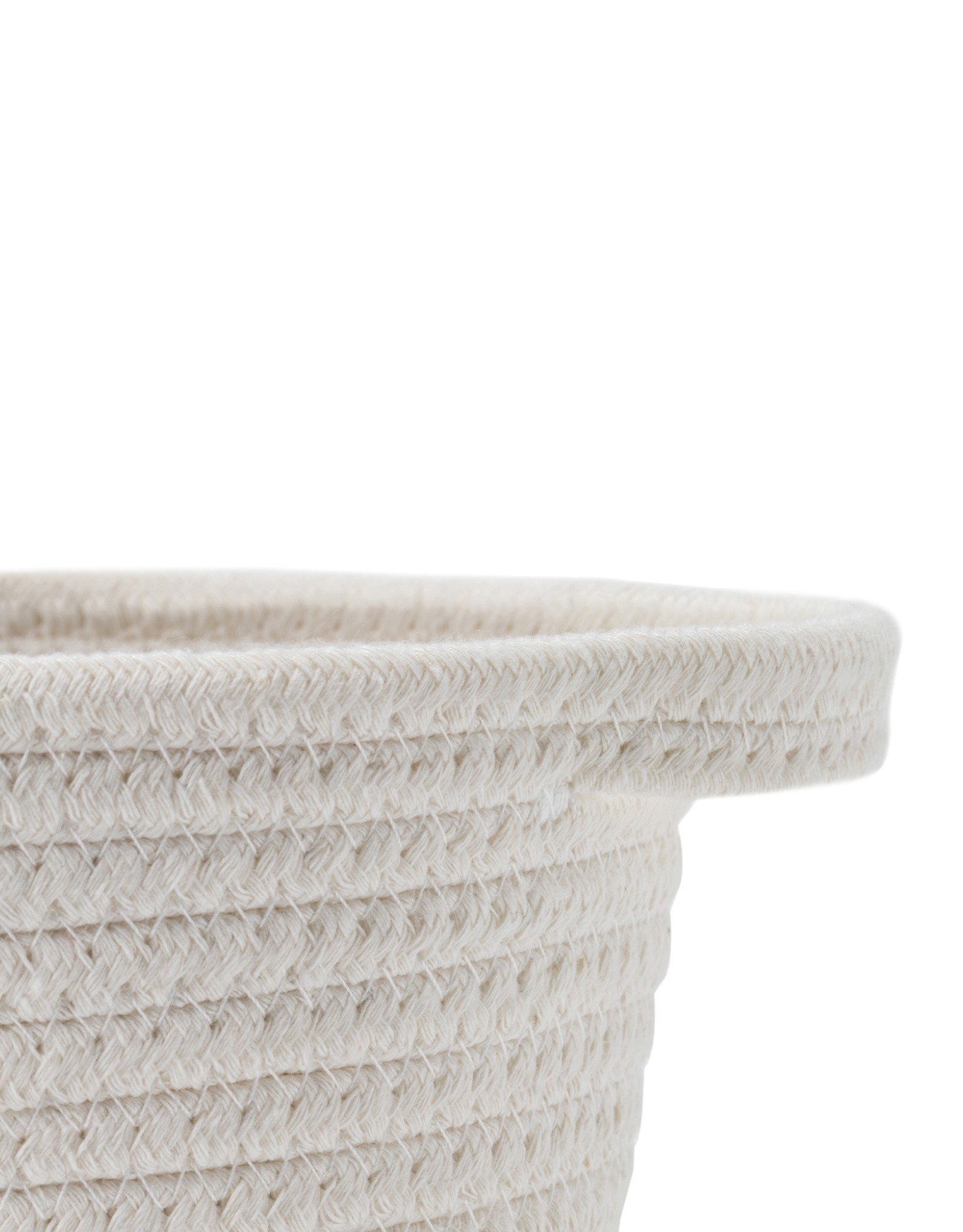 Cathay Basket Cathay Grey Cotton Rope Round 9 x 6” L 10-2549