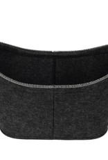 Cathay Basket Cathay Felt  Grey W / Handle15 x 10-2583