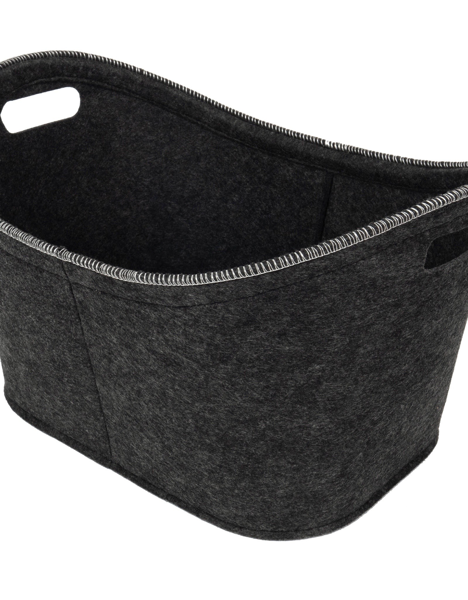 Cathay Basket Cathay Felt  Grey W / Handle15 x 10-2583