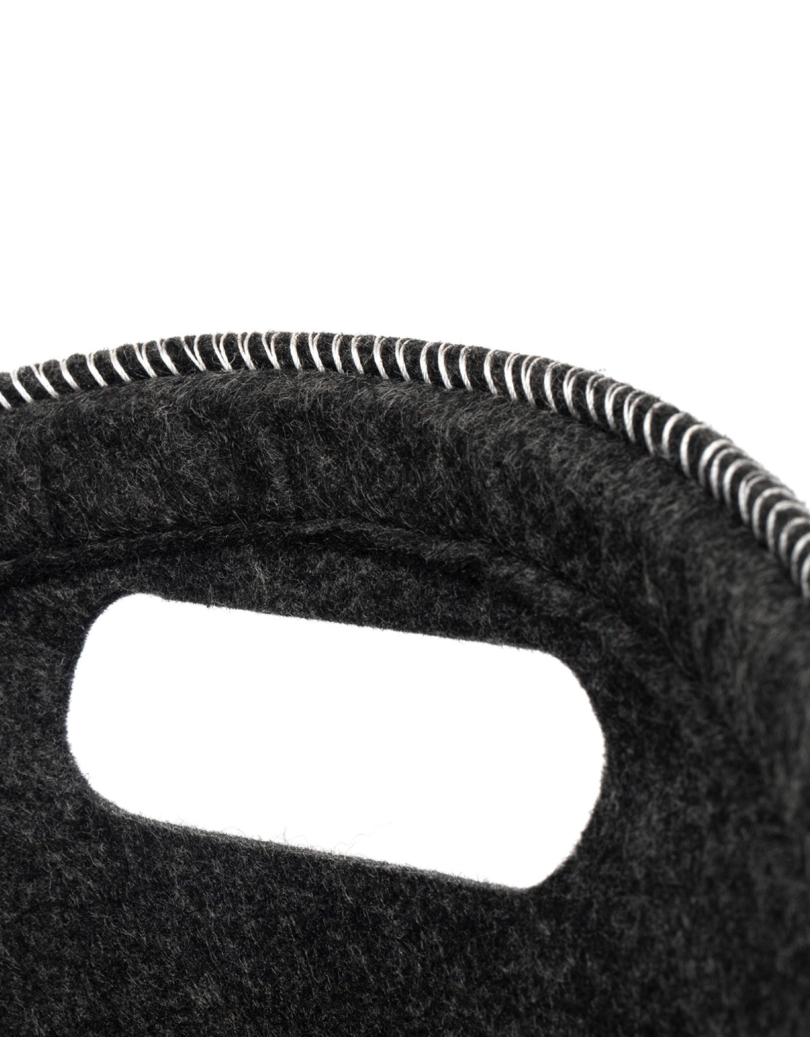 Cathay Basket Cathay Felt  Grey W / Handle15 x 10-2583