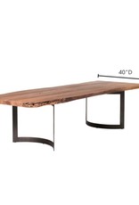 Moes Home Collection Moes Bent Dining Table Extra Small Smoked VE-1036-03