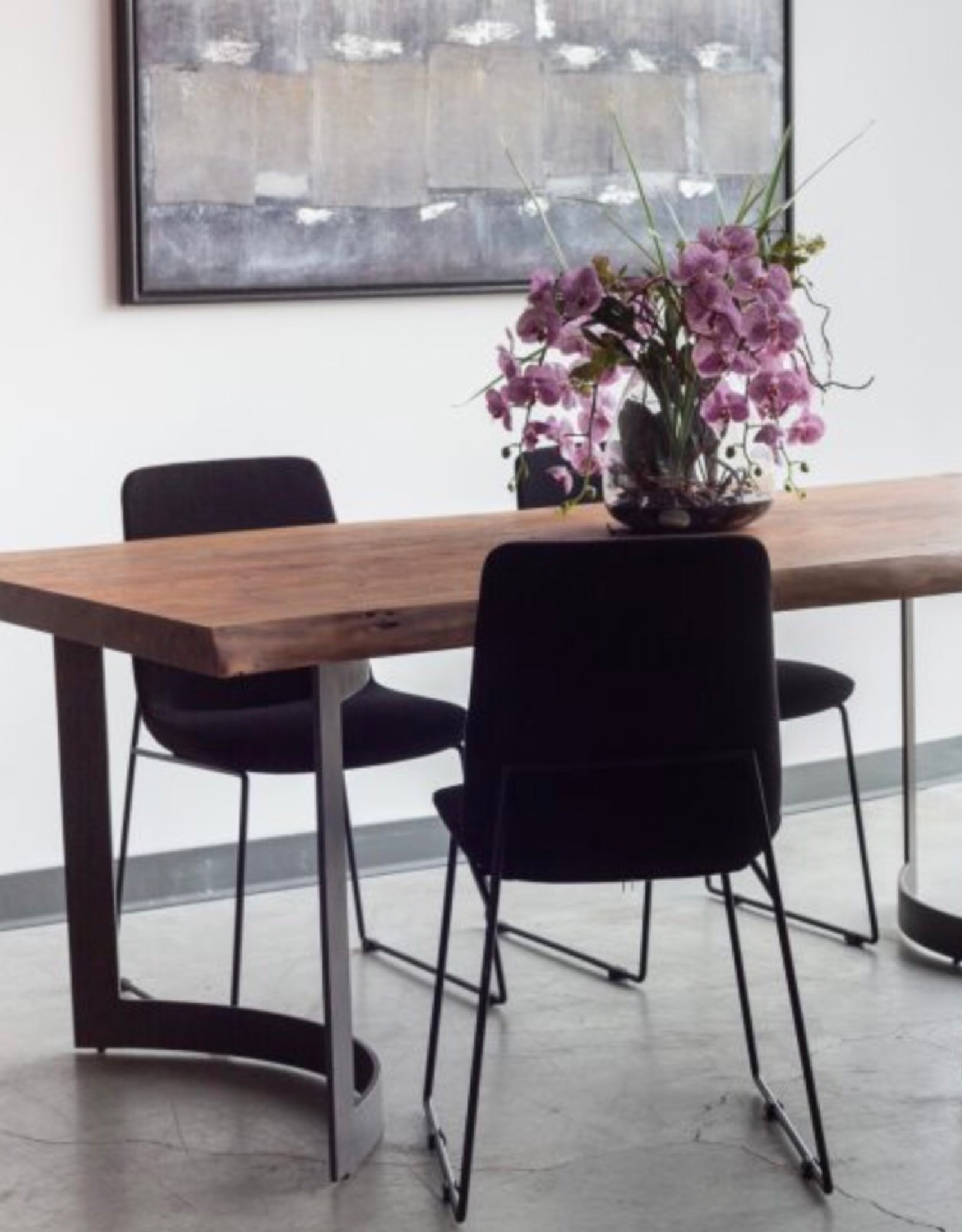 Moes Home Collection Moes Bent Dining Table Extra Small Smoked VE-1036-03