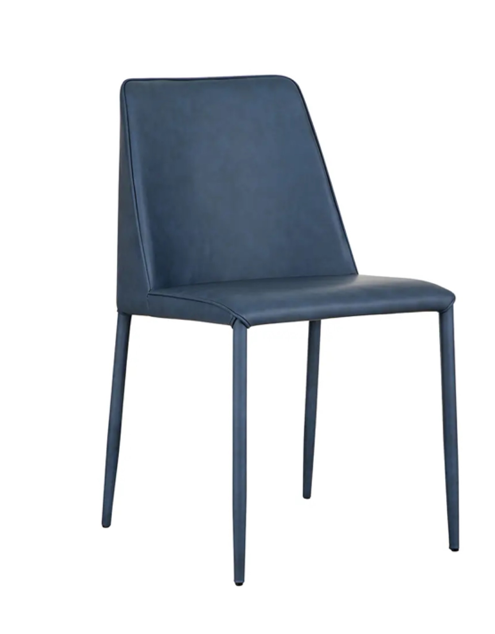 Moes Home Collection Moes Nora Dining Chair Ocean Cavern Grey Vegan Leather-M2 YM-1004-41